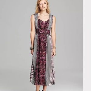 Free People,Mayan Temple Mix Print Maxi, Funky, Fun, Incredible Design, Size 2